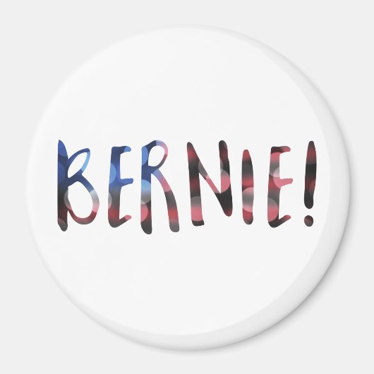 bernie sanders bokeh magnet (Vorne)