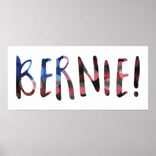 bernie sanders bokeh poster (Vorne)