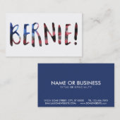 bernie sanders bokeh visitenkarte (Vorne/Hinten)