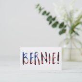 bernie sanders bokeh visitenkarte (Stehend Vorderseite)