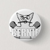 Bernie Sanders Cat mit Mittens Button (Vorderseite)