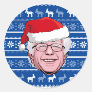 BERNIE SANDERS Chanukka Runder Aufkleber