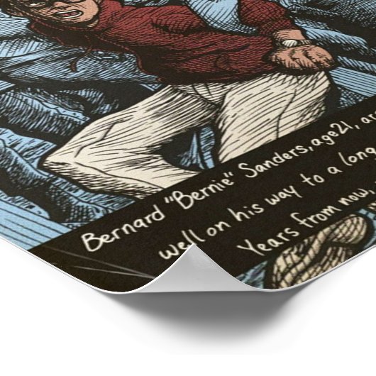 Bernie Sanders Circa 1963 Poster (Ecke)