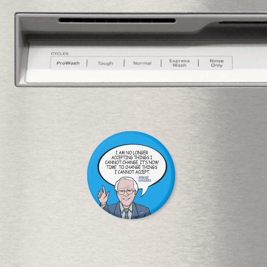 Bernie Sanders Comic Quote Magnet (In Situ (Geschirrspüler))