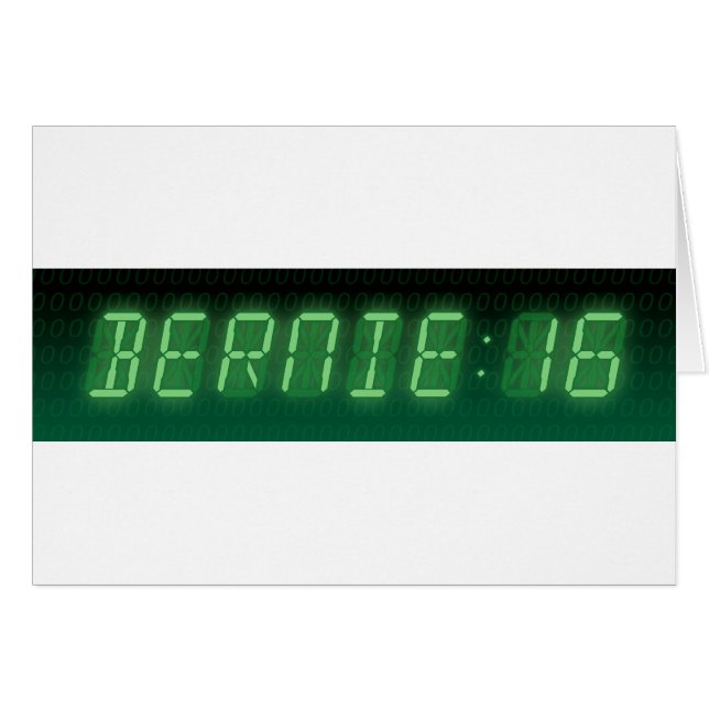 Bernie Sanders Digital Readout (Vorderseite (Horizontal))
