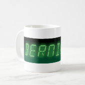 Bernie Sanders Digital Readout Kaffeetasse (Vorderseite Links)