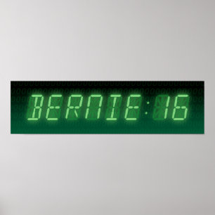Bernie Sanders Digital Readout Poster
