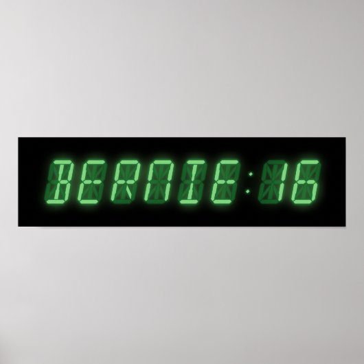 Bernie Sanders Digital Readout Poster (Vorne)