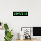 Bernie Sanders Digital Readout Poster (Heimbüro)