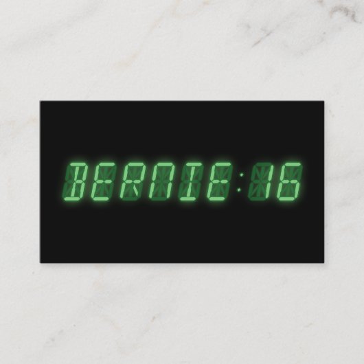 Bernie Sanders Digital Readout Visitenkarte (Vorderseite)