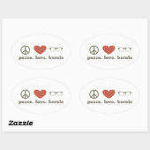 Bernie Sanders Election Swag Ovaler Aufkleber (Blatt)