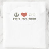 Bernie Sanders Election Swag Ovaler Aufkleber (Tasche)