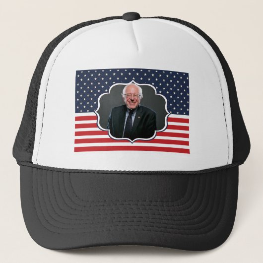 Bernie-Sanders-Flagge Truckerkappe (Vorderseite)
