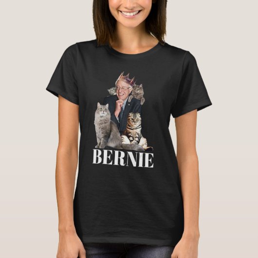 Bernie Sanders Funny Cat Geschenk 1 T-Shirt (Vorderseite)
