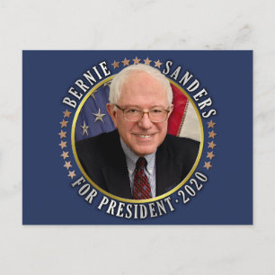 Bernie Sanders für das demokratische Foto 2020 Postkarte