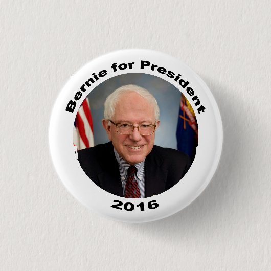 Bernie Sanders für Präsident 2016 Button (Vorderseite)