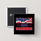 Bernie Sanders für Präsident 2020 Button (Vorne & Hinten)
