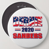 Bernie Sanders für Präsident 2020 Button (Vorne & Hinten)