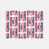 Bernie Sanders für Präsident 2020 Fleecedecke (Vorderseite (Horizontal))