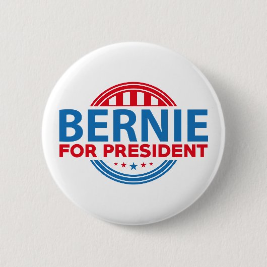 Bernie Sanders für Präsident Button (Vorderseite)
