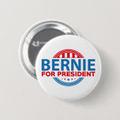Bernie Sanders für Präsident Button (Vorne & Hinten)