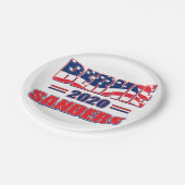 Bernie Sanders für Präsident Pappteller (Schrägansicht)