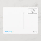 Bernie Sanders "HINDSIGHT IS 20/20 Postcard Postkarte (Rückseite)