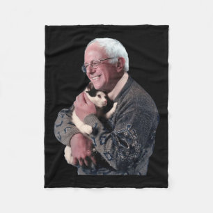 Bernie Sanders Hugging Cat Shirt Süße Tier Lover Fleecedecke