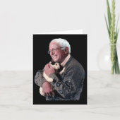 Bernie Sanders Hugging Cat Shirt Süße Tier Lover Karte (Vorderseite)