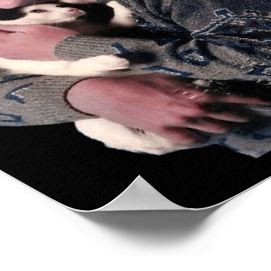 Bernie Sanders Hugging Cat Shirt Süße Tier Lover Poster (Ecke)