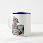 Bernie Sanders ist mein Held Shih Tzu Protester Zweifarbige Tasse (Vorderseite Links)