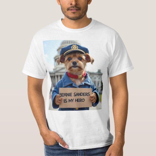 Bernie Sanders ist mein Held T-Shirt (Vorderseite)