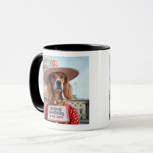Bernie Sanders ist mein Niedlicher Hund Tasse (Vorderseite Links)