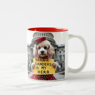 Bernie Sanders ist meine Heldenwiderstandsbewegung Zweifarbige Tasse