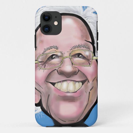 Bernie Sanders Karikatur Case-Mate iPhone Hülle (Rückseite)