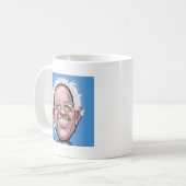Bernie Sanders Karikatur Kaffeetasse (Vorderseite Links)