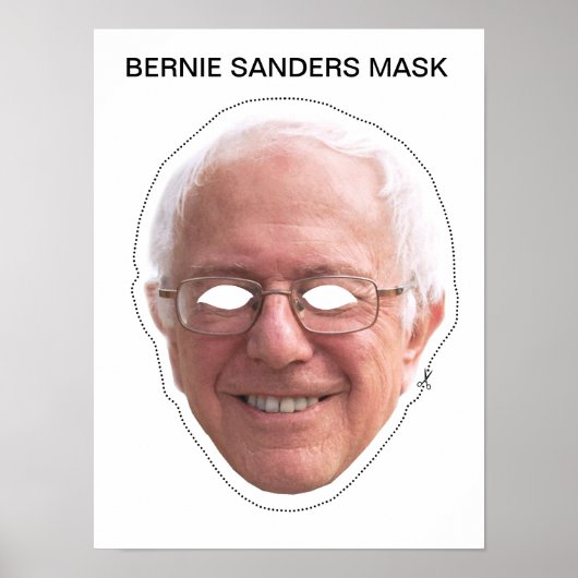 Bernie Sanders Mask Poster (Vorne)