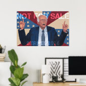 Bernie Sanders "Not for Sale" Poster (Heimbüro)