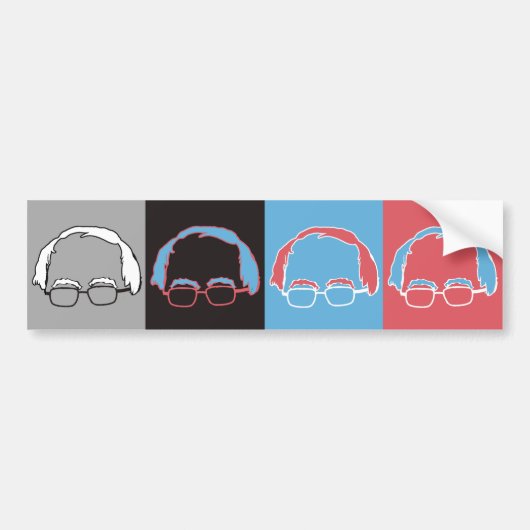 Bernie Sanders Pop Art Designer - Bernie Sanders - Autoaufkleber (Vorne)
