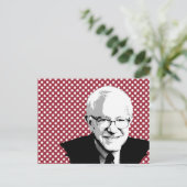 BERNIE SANDERS POP ART POSTKARTE (Stehend Vorderseite)