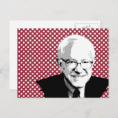 BERNIE SANDERS POP ART POSTKARTE (Vorne/Hinten)