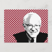 BERNIE SANDERS POP ART POSTKARTE (Vorderseite)