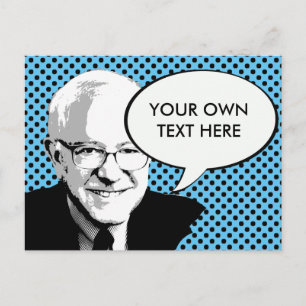 BERNIE SANDERS POP ART POSTKARTE