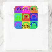 Bernie Sanders Pop "HINDSIGHT IS 20/20 Aufkleber (Tasche)