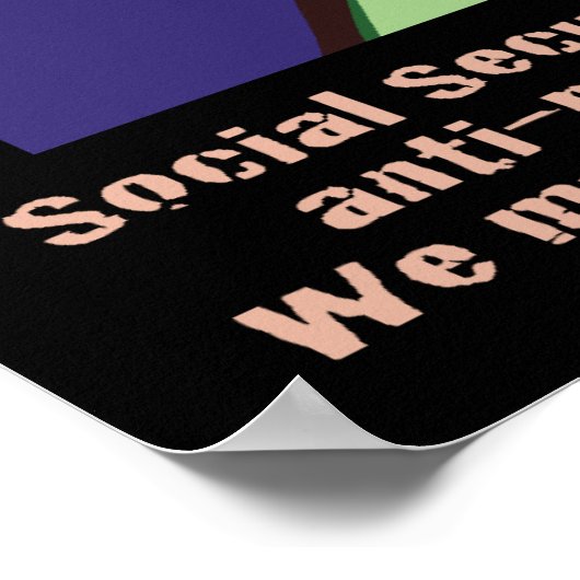 Bernie Sanders Poster (Ecke)