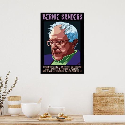Bernie Sanders Poster (Küche)