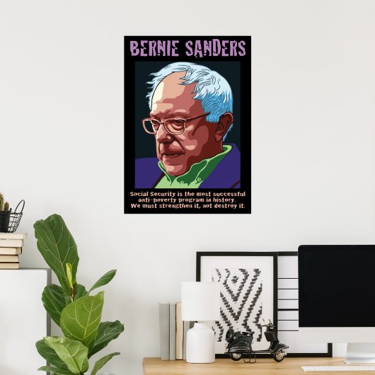 Bernie Sanders Poster (Heimbüro)