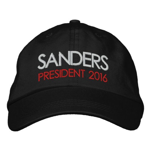Bernie Sanders Präsident 2016 Bestickte Baseballkappe (Vorderseite)
