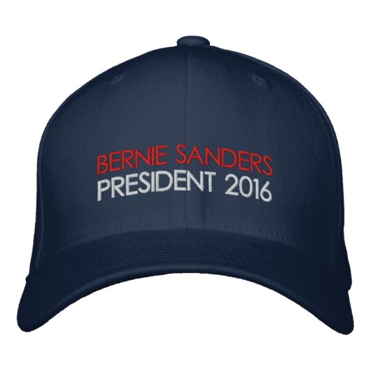 Bernie Sanders Präsident 2016 Bestickte Kappe (Vorderseite)