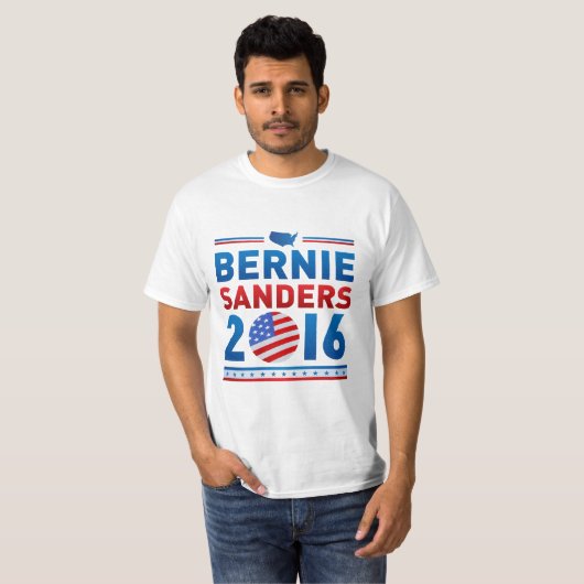 Bernie Sanders Präsident 2016 Tshirt (Vorne ganz)